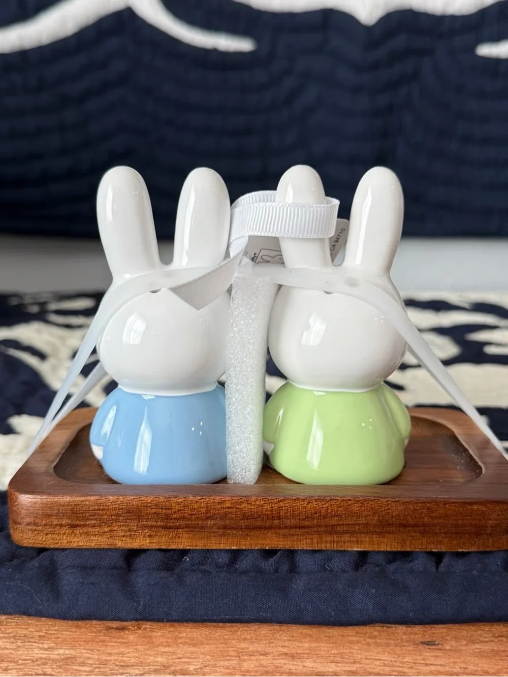 Magenta Bunny Salt and Pepper Shakers
